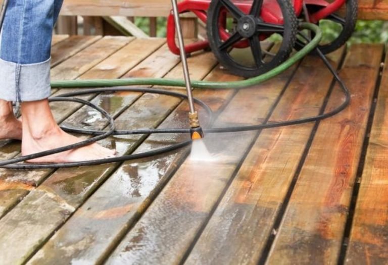 Sand or Power Wash Deck — Which Comes First?