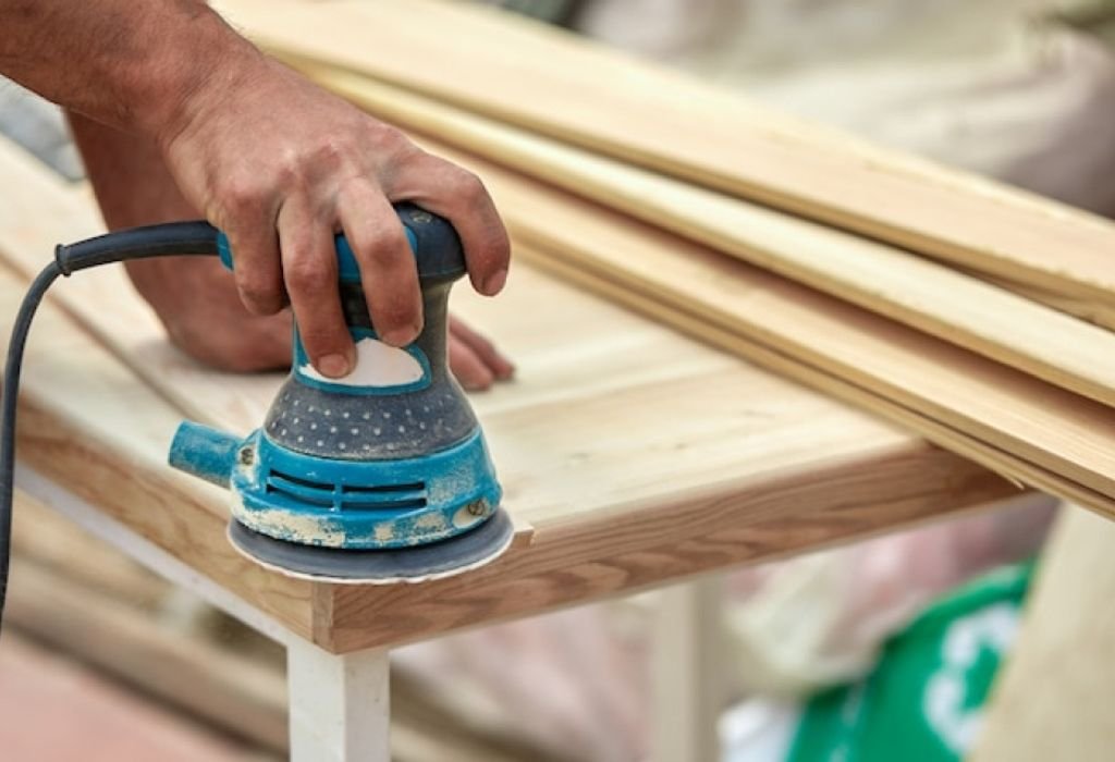 Sanding Technique and Preparation for Wood Ceiling Planks